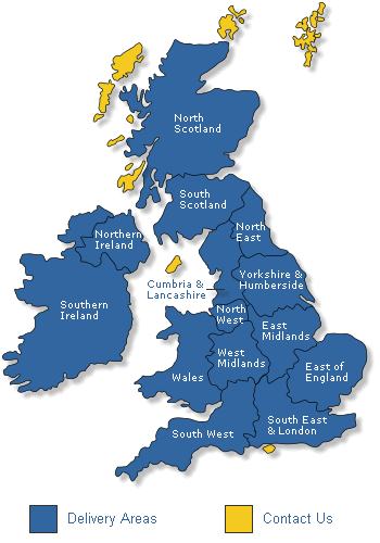 Carpet Tiles Delivery Map